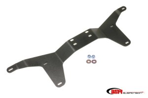 Ford Mustang Tunnel Braces - Rear - BMR Suspension - Driveshaft Tunnel Brace - Black Hammertone - `05-`14